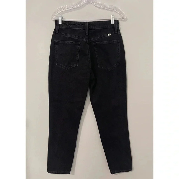 Aritzia Sunday Best Zola Mom Jean Size 6 Black High Rise Tapered Leg - Picture 4 of 13